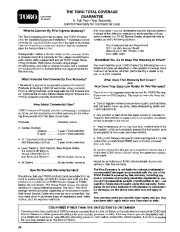 Toro 38580 Toro 828 1132 Power Shift Snowthrower Owners Manual, 1992 page 24