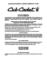 MTD Cub Cadet 421R Snow Blower Owners Manual page 20