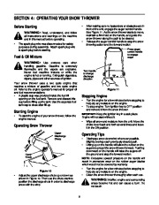 MTD Cub Cadet 421R Snow Blower Owners Manual page 8