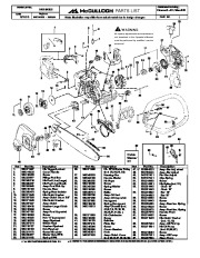 McCulloch Mac Xtreme 842 8-42 Chainsaw Service Parts page 1