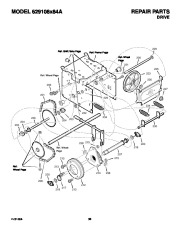 Murray 629108X84A Snow Blower Owners Manual page 36