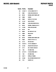 Murray 629108X84A Snow Blower Owners Manual page 37