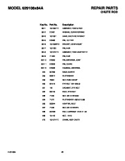 Murray 629108X84A Snow Blower Owners Manual page 45