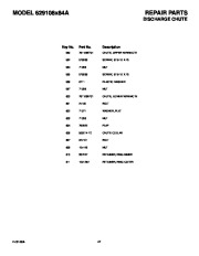 Murray 629108X84A Snow Blower Owners Manual page 47