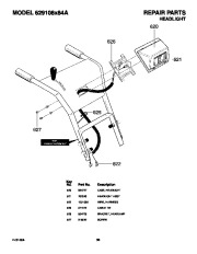 Murray 629108X84A Snow Blower Owners Manual page 50