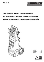 Kärcher K 5.68 M Electric Power High Pressure Washer Owners Manual page 1