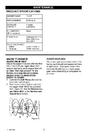 Craftsman 536.889250 Craftsman 33-Inch Snow Thrower Owners Manual page 21