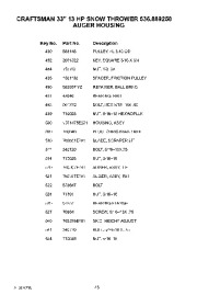 Craftsman 536.889250 Craftsman 33-Inch Snow Thrower Owners Manual page 43