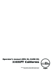 Husqvarna 338XPT Chainsaw Owners Manual, 2002,2003,2004,2005,2006,2007,2008,2009 page 1
