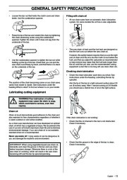 Husqvarna 338XPT Chainsaw Owners Manual, 2002,2003,2004,2005,2006,2007,2008,2009 page 13