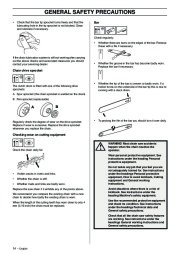 Husqvarna 338XPT Chainsaw Owners Manual, 2002,2003,2004,2005,2006,2007,2008,2009 page 14