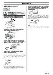 Husqvarna 338XPT Chainsaw Owners Manual, 2002,2003,2004,2005,2006,2007,2008,2009 page 15