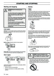 Husqvarna 338XPT Chainsaw Owners Manual, 2002,2003,2004,2005,2006,2007,2008,2009 page 18