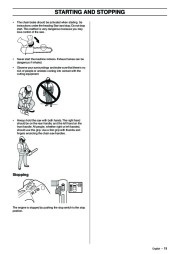 Husqvarna 338XPT Chainsaw Owners Manual, 2002,2003,2004,2005,2006,2007,2008,2009 page 19