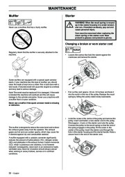 Husqvarna 338XPT Chainsaw Owners Manual, 2002,2003,2004,2005,2006,2007,2008,2009 page 30