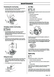 Husqvarna 338XPT Chainsaw Owners Manual, 2002,2003,2004,2005,2006,2007,2008,2009 page 31