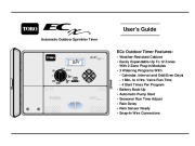 Toro Users Guide Automatic Outdoor Sprinkler Timer ECx Owners Manual page 1