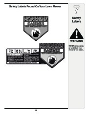 MTD Troy-Bilt 540 Series 21 Inch Hi Wheel Lawn Mower Owners Manual page 13