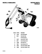 Murray 615000X30NA 15-Inch Electric Snow Blower Owners Manual page 14