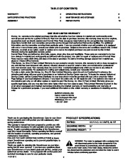 Murray 615000X30NA 15-Inch Electric Snow Blower Owners Manual page 2