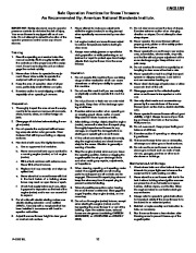 Murray 627850X5A Snow Blower Owners Manual page 12
