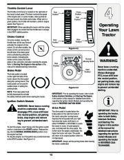 MTD White Outdoor 616 Hydrostatic Tractor Lawn Mower Owners Manual page 13