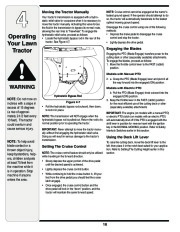 MTD White Outdoor 616 Hydrostatic Tractor Lawn Mower Owners Manual page 18
