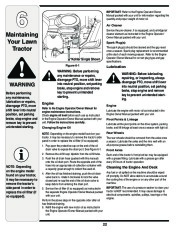 MTD White Outdoor 616 Hydrostatic Tractor Lawn Mower Owners Manual page 22