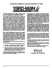MTD Yard Man 769-00857 Electric Snow Blower Owners Manual page 14
