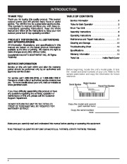 MTD Yard Man 769-00857 Electric Snow Blower Owners Manual page 2