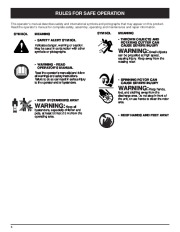 MTD Yard Man 769-00857 Electric Snow Blower Owners Manual page 6