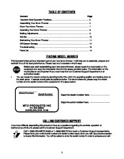 MTD E173 Snow Blower Owners Manual page 2