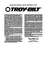 MTD Troy Bilt TBTB Turbo Snow Blower Owners Manual page 12