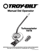 MTD Troy Bilt TBTB Turbo Snow Blower Owners Manual page 25