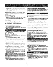 Craftsman 247.885550 Craftsman 22-inch 4-cycle snow thrower Owners Manual, 2007 page 11