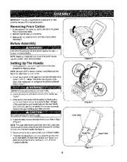 Craftsman 247.885550 Craftsman 22-inch 4-cycle snow thrower Owners Manual, 2007 page 6