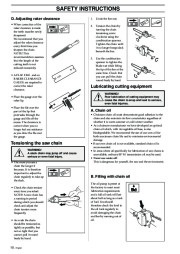 Husqvarna 326P4 X-Series Chainsaw Owners Manual, 1993,1994,1995,1996,1997,1998,1999,2000,2001 page 10