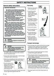 Husqvarna 326P4 X-Series Chainsaw Owners Manual, 1993,1994,1995,1996,1997,1998,1999,2000,2001 page 12