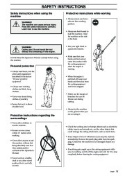 Husqvarna 326P4 X-Series Chainsaw Owners Manual, 1993,1994,1995,1996,1997,1998,1999,2000,2001 page 13