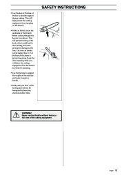 Husqvarna 326P4 X-Series Chainsaw Owners Manual, 1993,1994,1995,1996,1997,1998,1999,2000,2001 page 15