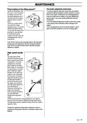 Husqvarna 326P4 X-Series Chainsaw Owners Manual, 1993,1994,1995,1996,1997,1998,1999,2000,2001 page 21