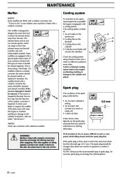 Husqvarna 326P4 X-Series Chainsaw Owners Manual, 1993,1994,1995,1996,1997,1998,1999,2000,2001 page 22