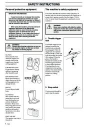Husqvarna 326P4 X-Series Chainsaw Owners Manual, 1993,1994,1995,1996,1997,1998,1999,2000,2001 page 4