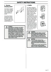 Husqvarna 326P4 X-Series Chainsaw Owners Manual, 1993,1994,1995,1996,1997,1998,1999,2000,2001 page 5