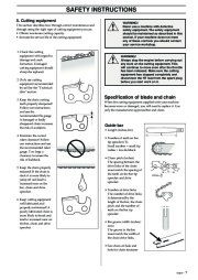 Husqvarna 326P4 X-Series Chainsaw Owners Manual, 1993,1994,1995,1996,1997,1998,1999,2000,2001 page 7