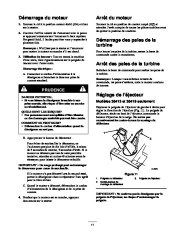 Toro 38413, 38419, 38440, 38445 Toro CCR 2450 3650 Snowthrower Manuel des Propriétaires, 2001 page 11