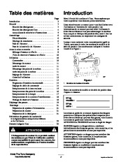 Toro 38413, 38419, 38440, 38445 Toro CCR 2450 3650 Snowthrower Manuel des Propriétaires, 2001 page 2