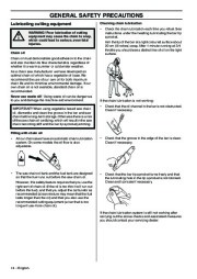 Husqvarna 365 372XP Chainsaw Owners Manual, 2001,2002,2003,2004,2005,2006,2007,2008,2009 page 14