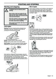 Husqvarna 365 372XP Chainsaw Owners Manual, 2001,2002,2003,2004,2005,2006,2007,2008,2009 page 19