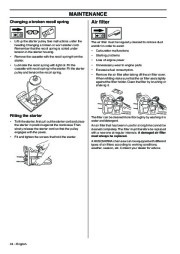 Husqvarna 365 372XP Chainsaw Owners Manual, 2001,2002,2003,2004,2005,2006,2007,2008,2009 page 34